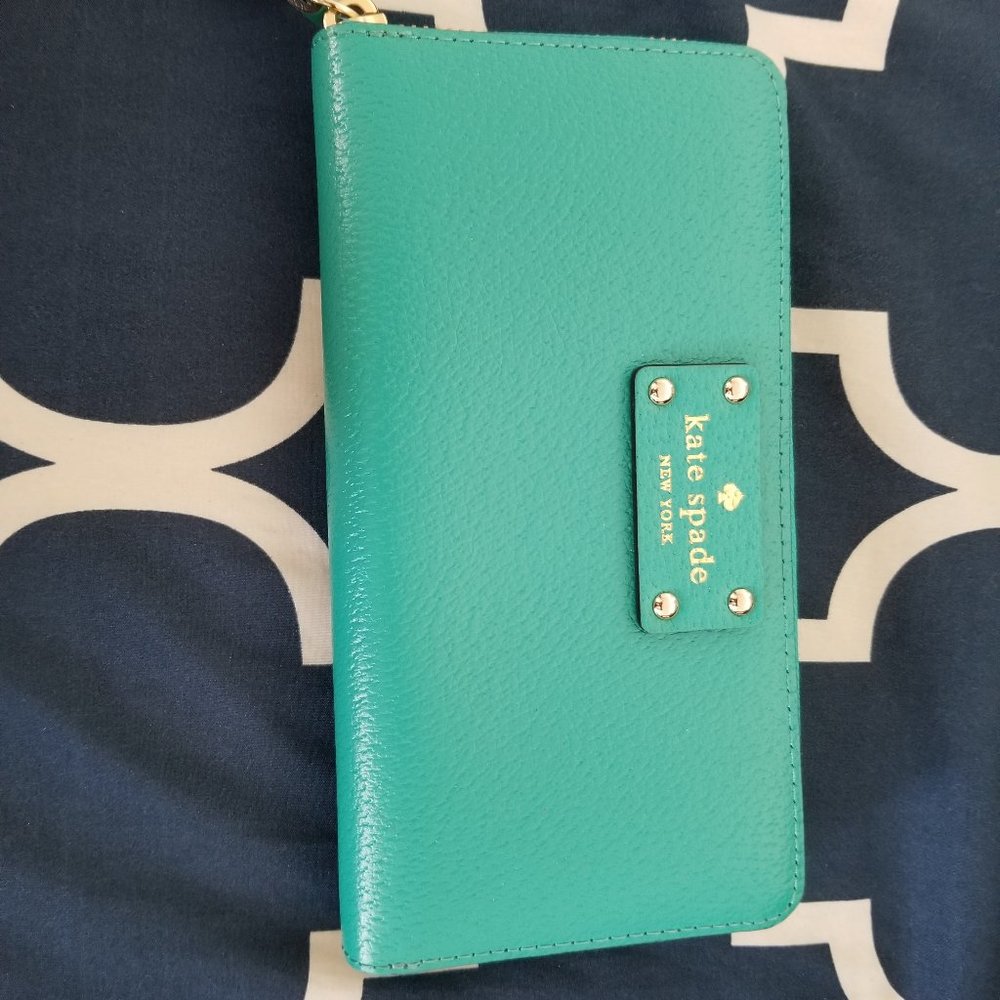Kate Spade Turquoise Long Wallet